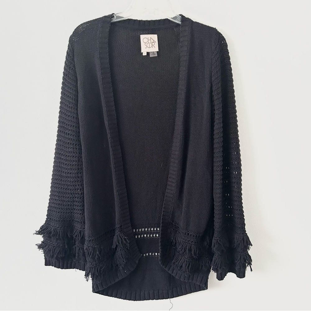 Chaser Fringe Cardigan Sweater